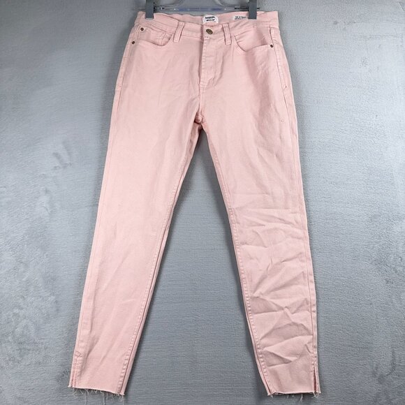 Kensie Jeans Vintage Luxe The High Rise Skinny Ankle Slit Womens Size 8/29 Pink - Picture 1 of 11